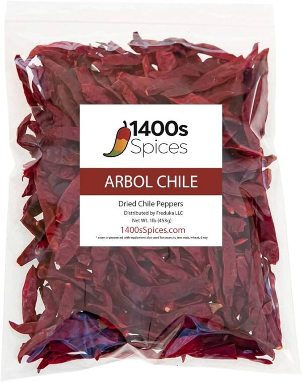 ARBOL CHILE SIN/CABO 1/22 LBS BAG