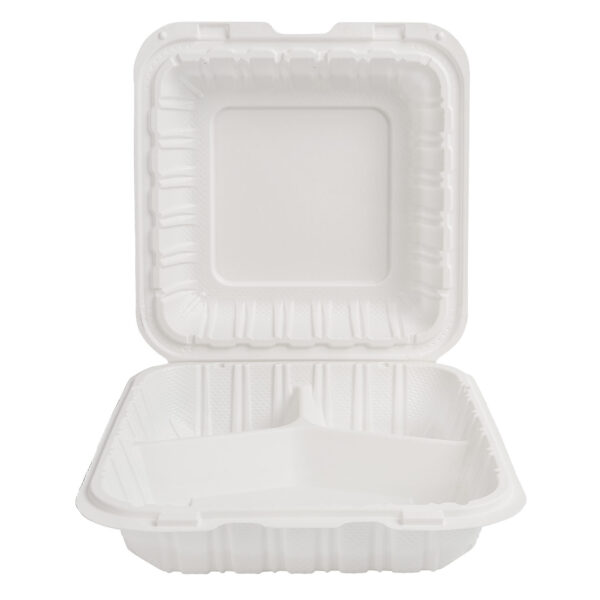 CONTAINER 8X8 PLASTIC WHITE 3-COM, (2/75)PCS 1/150 BOX - Imagen 3