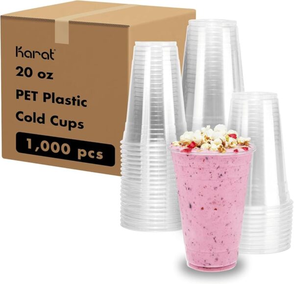CUP CLEAR KARAT 20-OZ. (20X50)PCS 1/1000 BOX