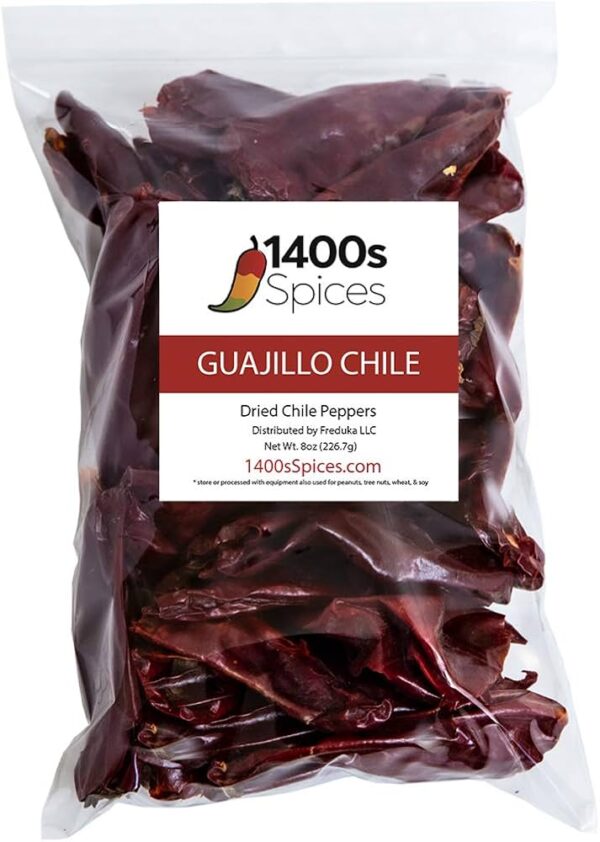 GUAJILLO CHILE WHOLE PERUANO SIN/CABO 1/25 LBS BOX