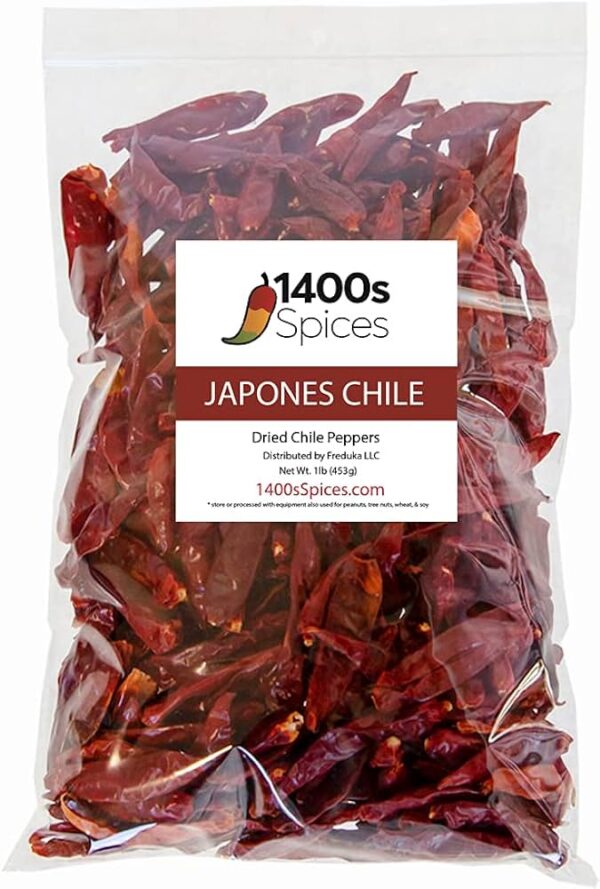 JAPONES CHILE WHOLE 6/5 LBS BAG, 1/30 LBS BOX