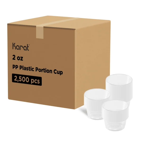 LIDS, CLEAR PLASTIC PORTION 2-OZ. (50/50)PCS 1/2500 BOX