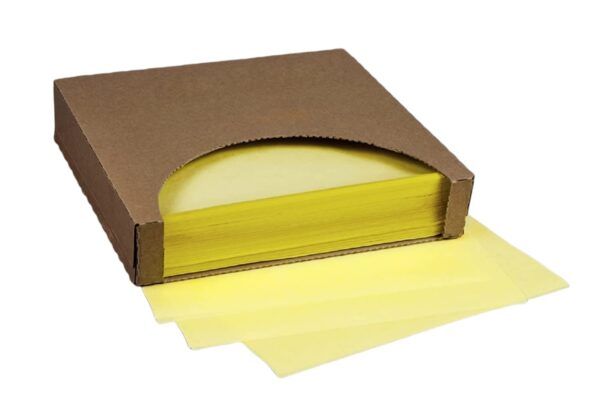 PAPER WAX YELLOW 12"X12" (5/1000)PCS BOX