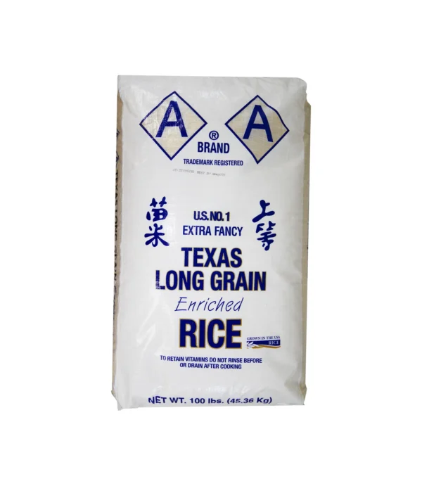 RICE LONG GRAIN 4% TEXAS 1/50 LBS BAG