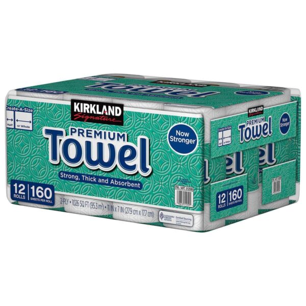 Towel Paper Premium Kirland 1/12 Rolls Bag