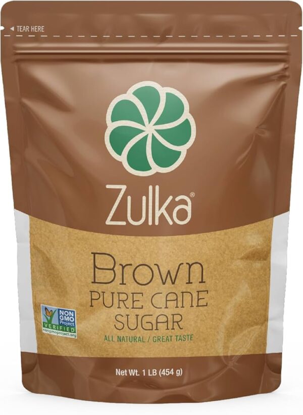 SUGAR CANE GRANULATED BROWN ZULKA 1/50 LBS BAG