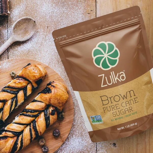 SUGAR CANE GRANULATED BROWN ZULKA 1/50 LBS BAG - Imagen 2