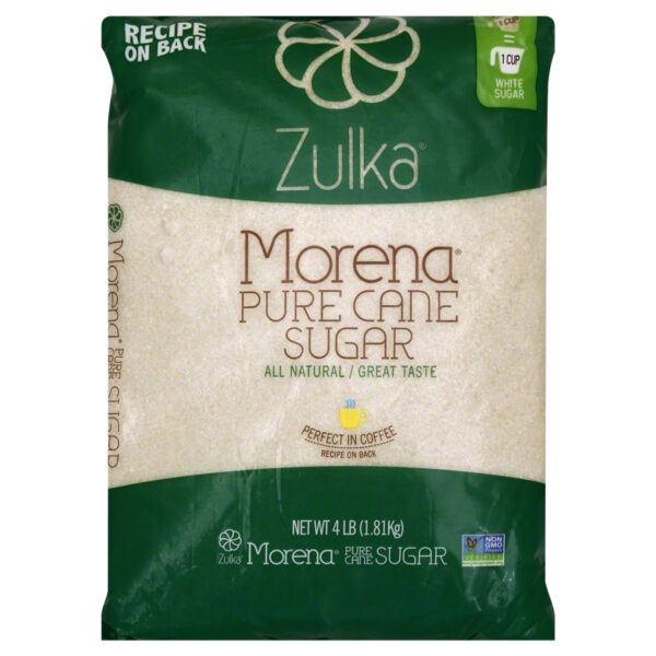 SUGAR CANE GRANULATED WHITE ZULKA 1/25 LBS BAG